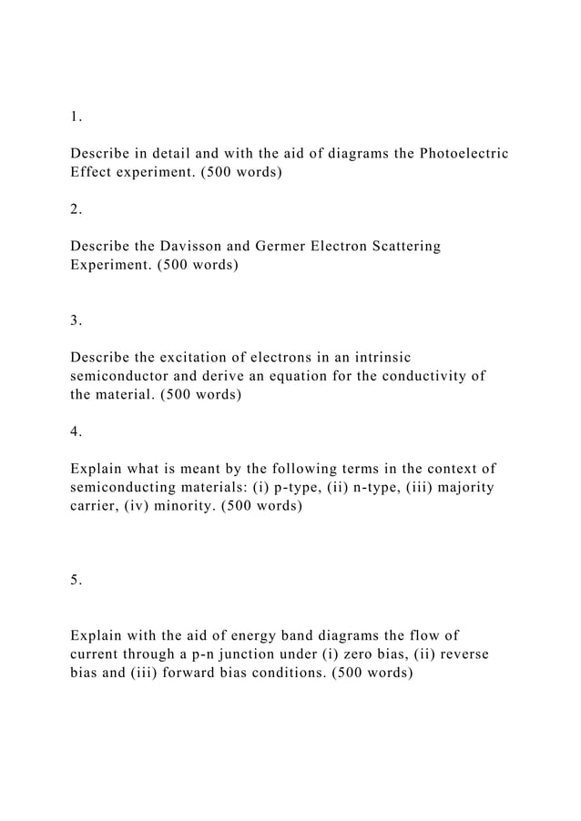 1.Describe in detail and with the aid of diagrams the Photoele.docx