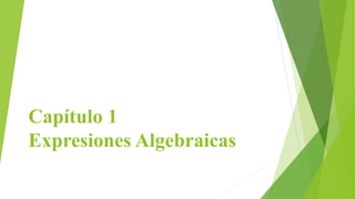 Capítulo 1
Expresiones Algebraicas
 