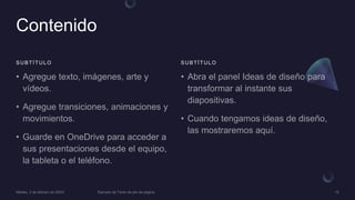 Contenido
SUBTÍTULO SUBTÍTULO
 