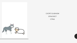 СУСРЕТСА ВУКОМ
ОПАСНОСТ
СТРАХ
 