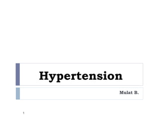 Hypertension
Mulat B.
1
 