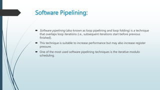 Software Pipelining Module Iterative Modulo Scheduling R Ii 1.My Presentation.pptx
