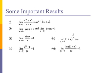 Some Important Results
 