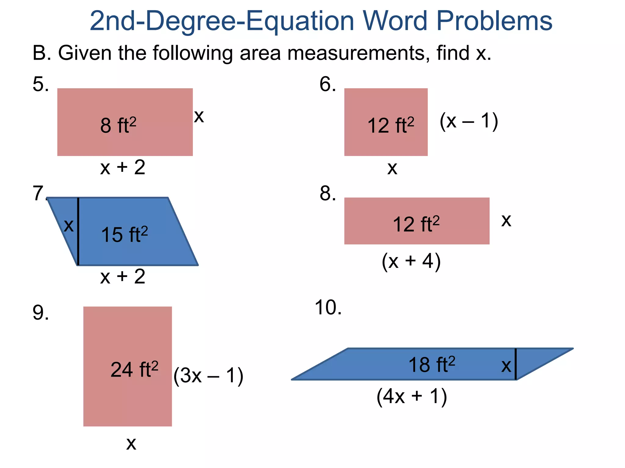 2nd-Degree-Equation Word Problems
Coin Flips and Probability
We have a coin and we like to determine the “chances” that
it would land on the head (H) or that tail (T) when it’s flipped.
 