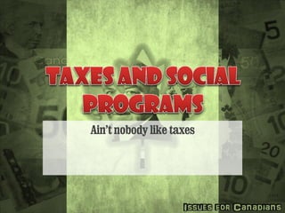 Ain’t nobody like taxes
 
