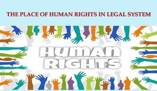THE PLACE OF HUMAN RIGHTS IN LEGAL SYSTEM
 