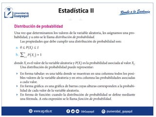 Estadística II
 