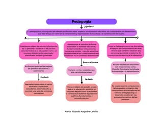Mapa conceptual acerca de la pedagogia | DOCX