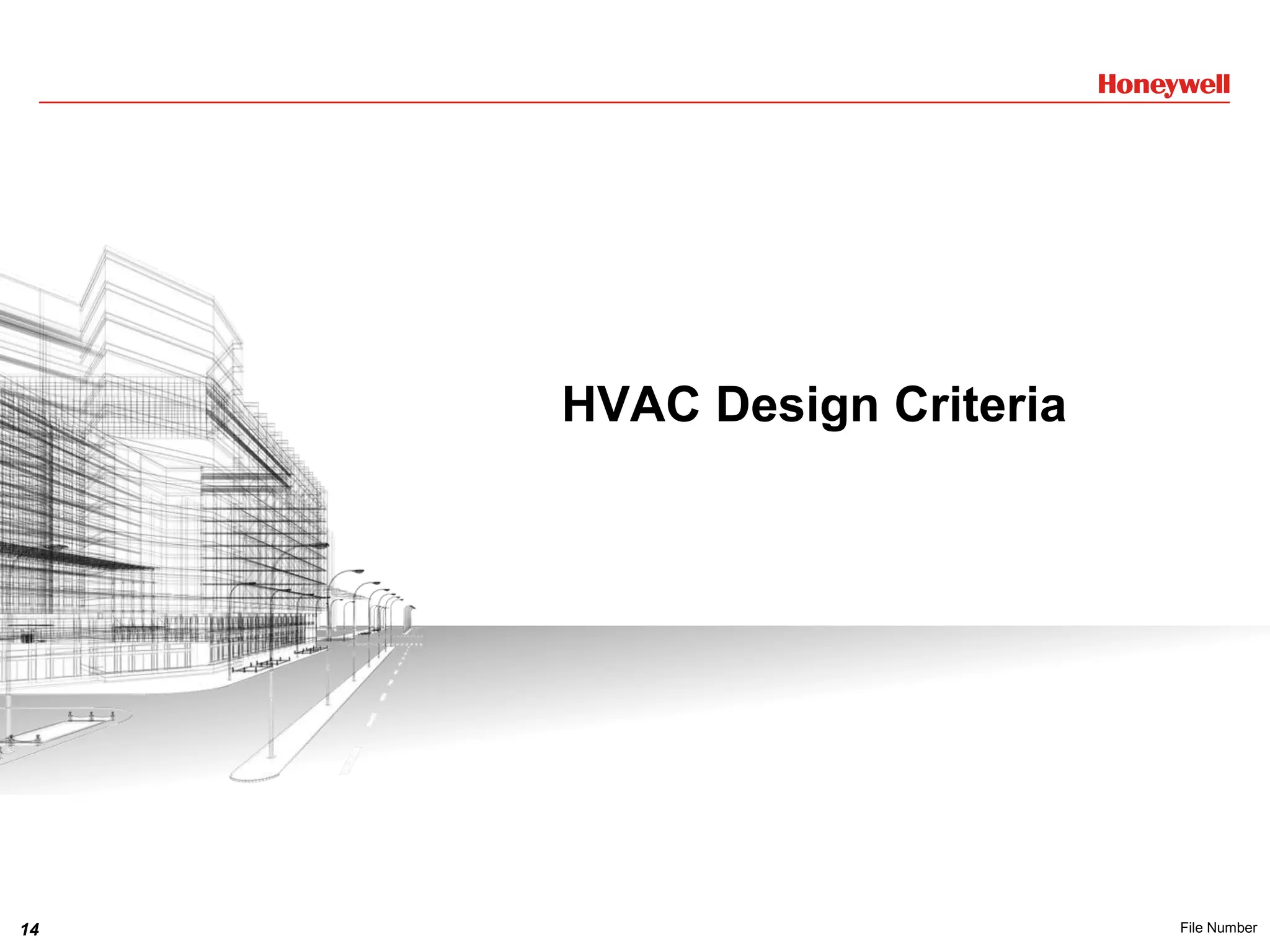 14 File Number
HVAC Design Criteria
 