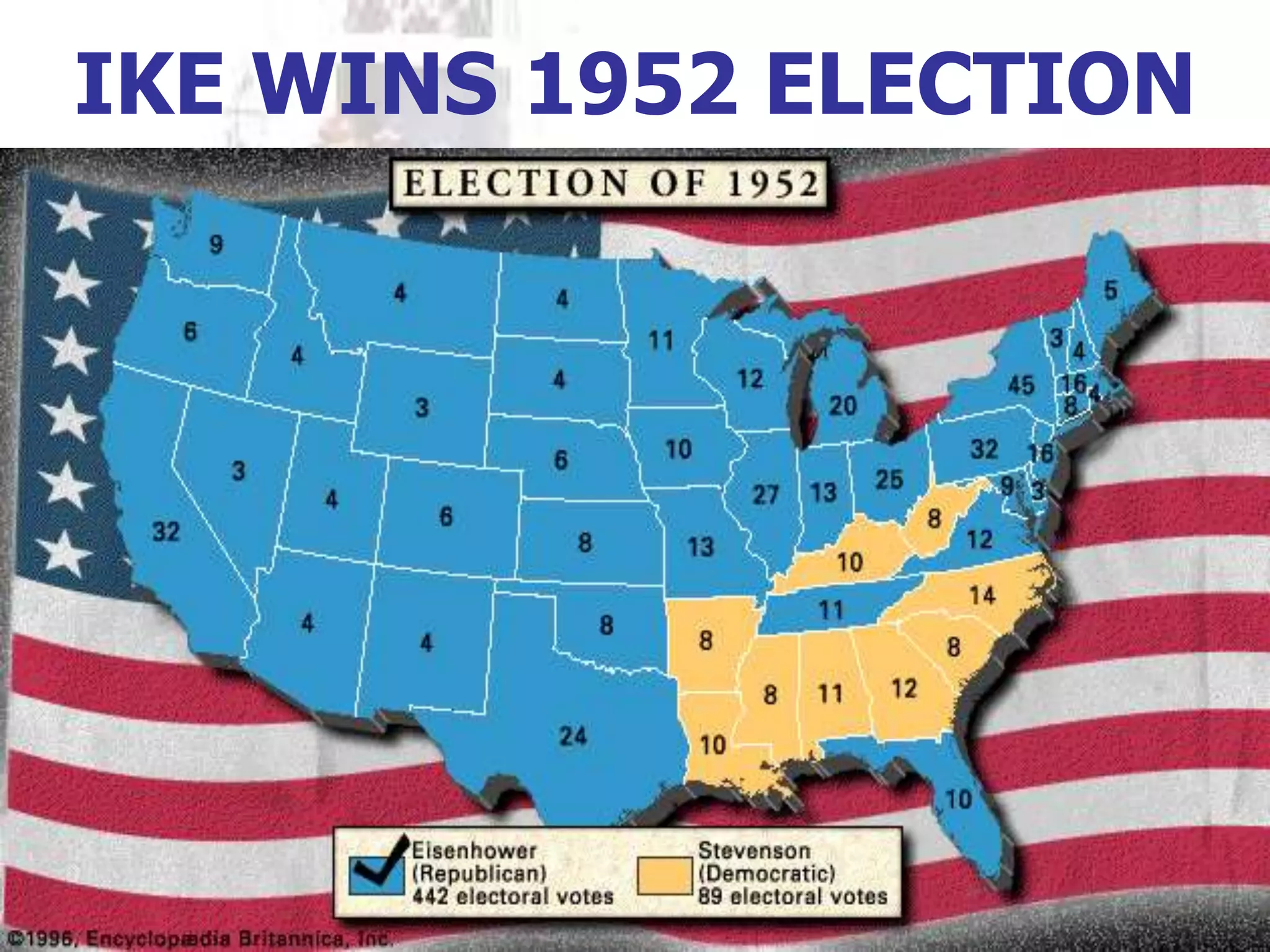 IKE WINS 1952 ELECTION
 