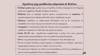 38
Εργάτες γης-μισθωτές-πάροικοι & δούλοι
Ελεύθεροι εργάτες γης: εργάζονται με αντιμισθία, συνήθως εξαρτημένοι από διάφορα
μισθωτικά συμβόλαια. Μεταξύ ελευθέρων & δούλων.
Μισθωτές: μετά το πέρασμα τριάντα χρόνων μετατρέπονταν σε παροίκους. Η
παροικία αφομοίωσε σταδιακά κάθε άλλο τρόπο εκμίσθωσης της γης.
Πάροικος: ελεύθερος, με κληρονομικά δικαιώματα στη γη & υποχρέωση να
καταβάλλει στον κύριο της γης ένα ποσοστό από την παραγωγή.
«Αγγαρείες»: οι περισσότεροι μισθωτές-πάροικοι ήταν αναγκασμένοι να προσφέρουν
πρόσθετες υπηρεσίες στον ιδιοκτήτη της γης & στο κράτος.
Δούλοι (9ος-10ος αι.) : προοδευτικά εκμηδενίστηκε ο ρόλος τους στην αγροτική
παραγωγή & αντικαταστάθηκαν από τους μισθωτές-μικροκαλλιεργητές.
10ος αι.: οι μεγαλογαικτήμονες άρχισαν να κυριαρχούν στην ιδιοκτησία γης.
11ος αι.: οι μικροί ελεύθεροι γεωργοί άρχισαν να εξαφανίζονται. Θεσμός «πρόνοιας»:
παραχώρηση εκτάσεων και των εσόδων τους σε ευγενείς.
Τα στρατιωτικά «θέματα» της Ασίας αντικαταστάθηκαν από ξένους μισθοφόρους, η
άμυνα αποδυναμώθηκε& τελικά τα εδάφη χάθηκαν.
 
