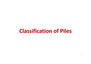 Classification of Piles
36
 