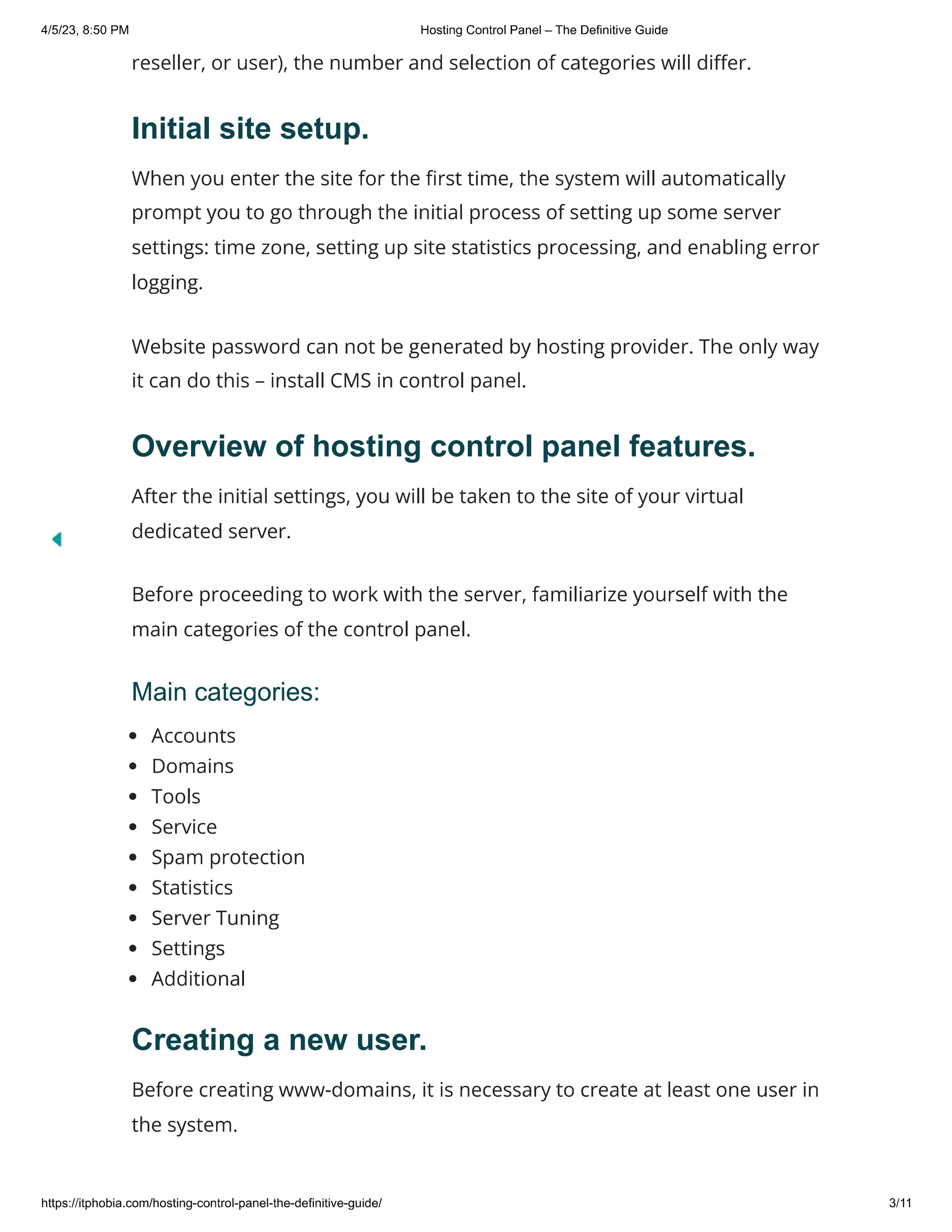 Hosting Control Panel – The Definitive Guide