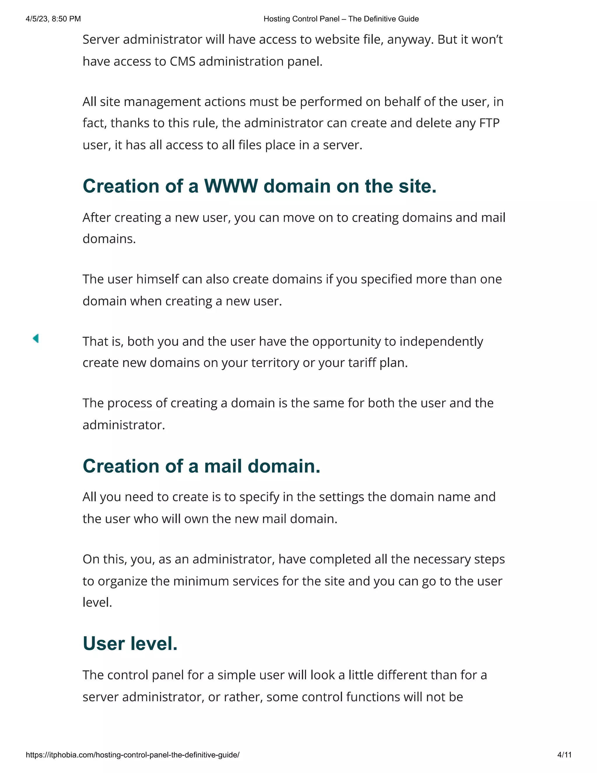 Hosting Control Panel – The Definitive Guide