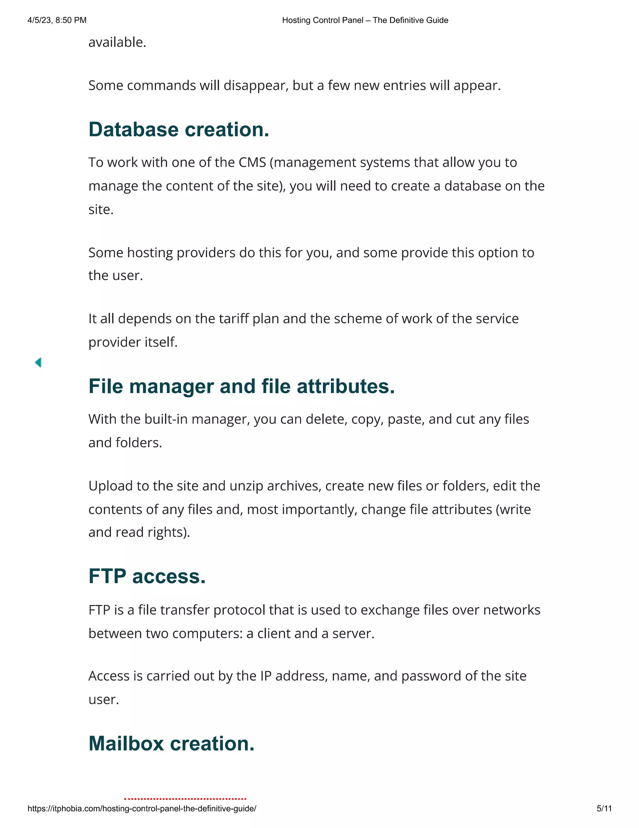 Hosting Control Panel – The Definitive Guide