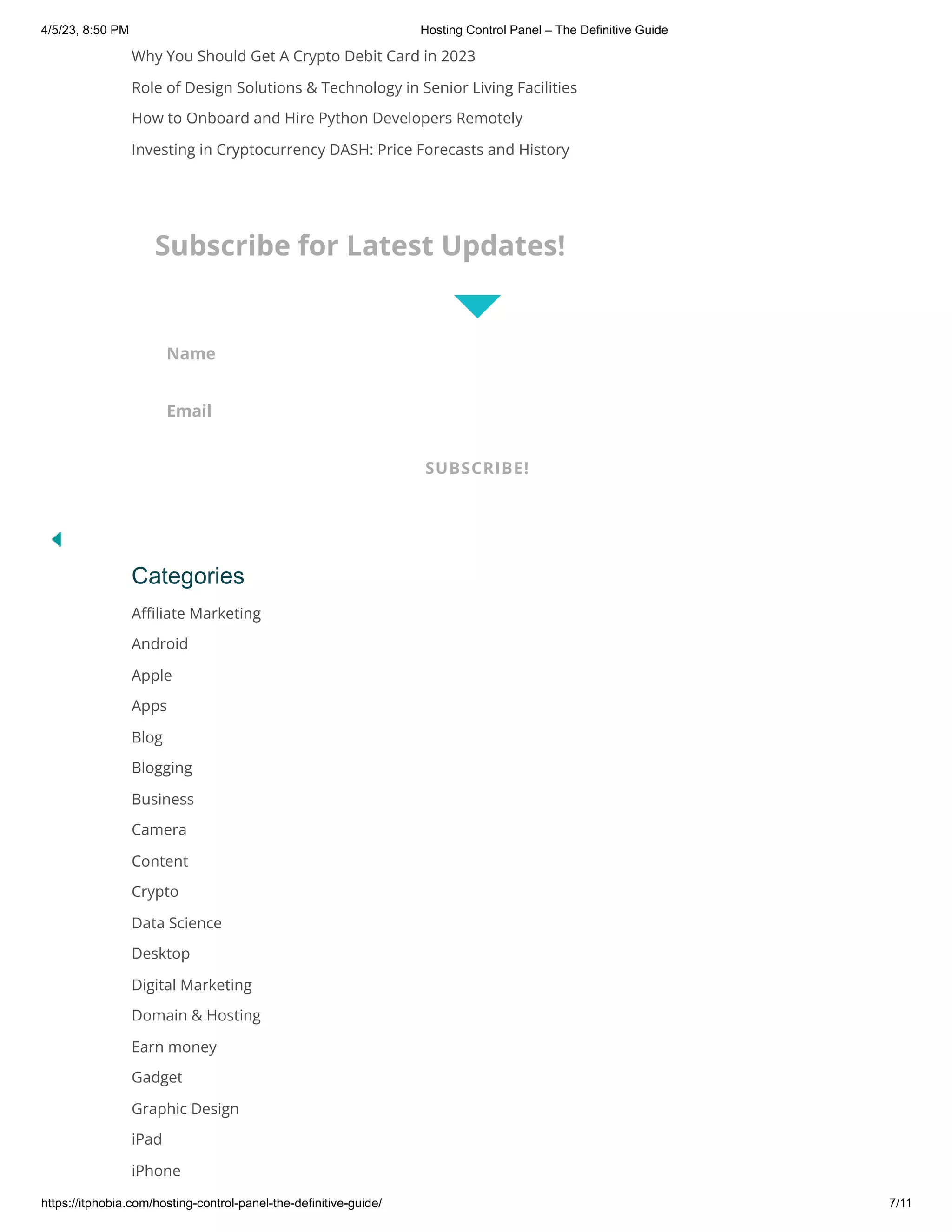 Hosting Control Panel – The Definitive Guide
