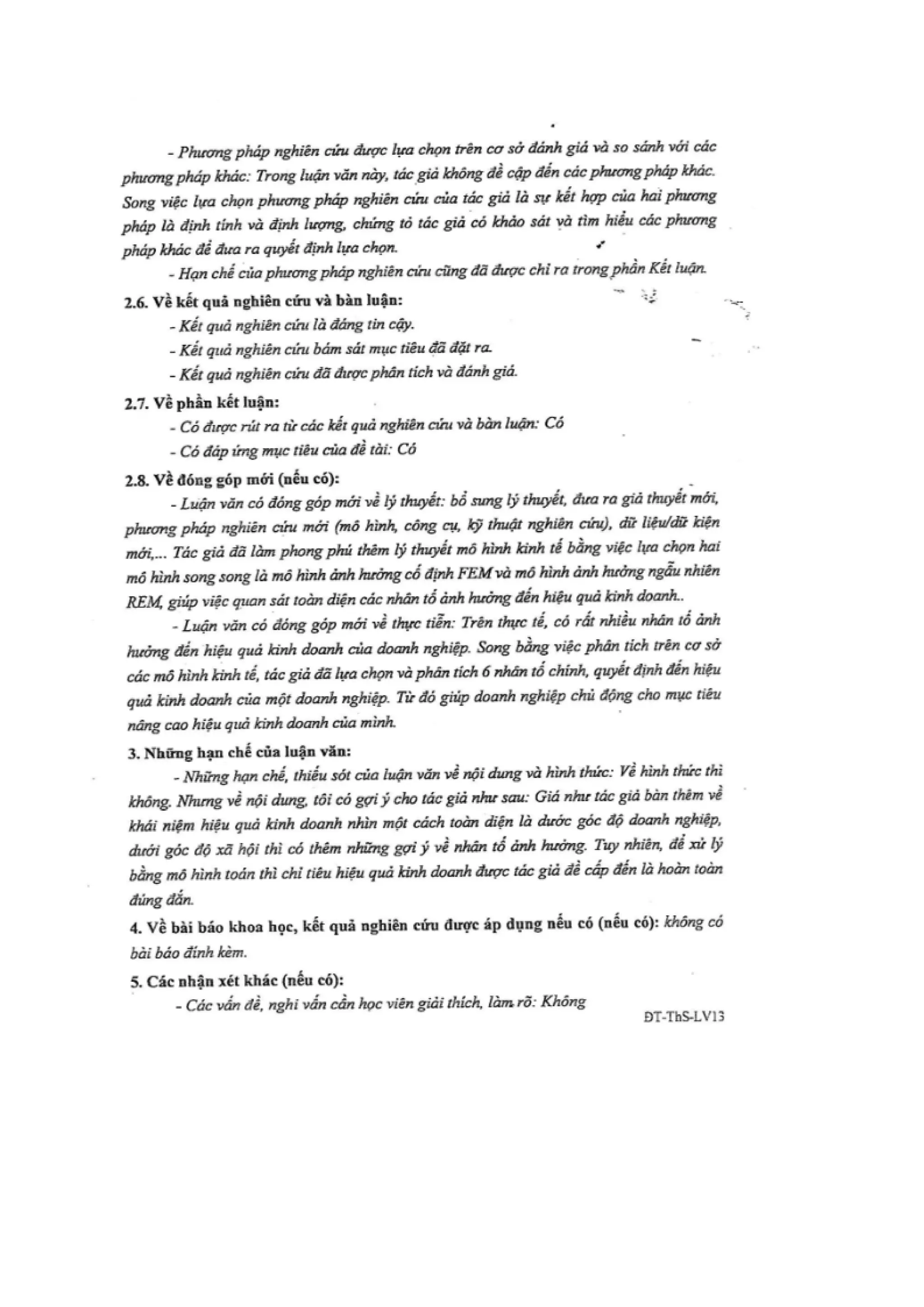 LUẬN VĂN THẠC SĨ: NGHIÊN CỨU CÁC NHÂN TỐ ẢNH HƯỞNG ĐẾN HIỆU QUẢ KINH DOANH CỦA CÁC DOANH NGHIỆP NGÀNH THỰC PHẨM VÀ ĐỒ UỐNG NIÊM YẾT TRÊN SÀN CHỨNG KHOÁN VIỆT NAM