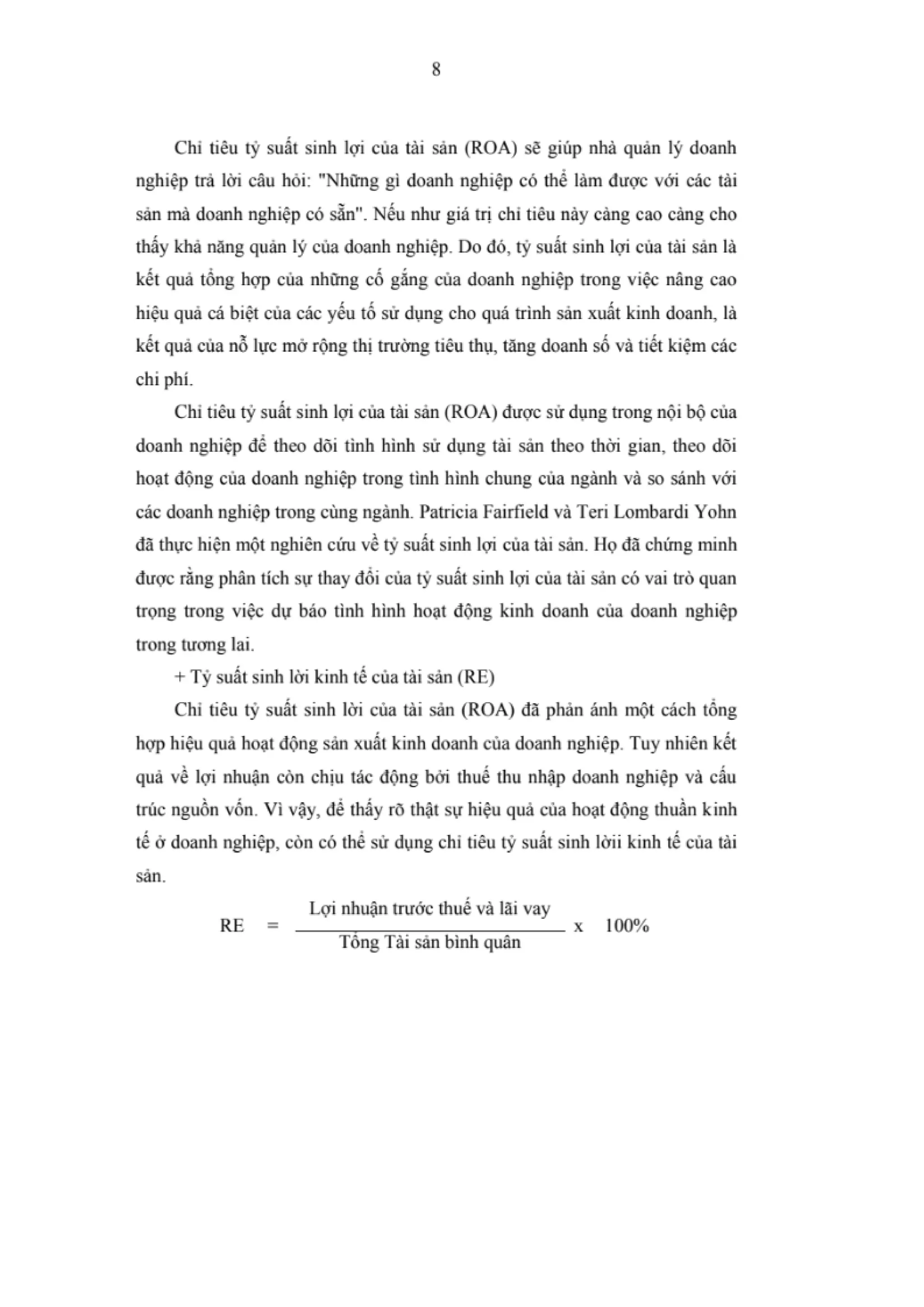 LUẬN VĂN THẠC SĨ: NGHIÊN CỨU CÁC NHÂN TỐ ẢNH HƯỞNG ĐẾN HIỆU QUẢ KINH DOANH CỦA CÁC DOANH NGHIỆP NGÀNH THỰC PHẨM VÀ ĐỒ UỐNG NIÊM YẾT TRÊN SÀN CHỨNG KHOÁN VIỆT NAM