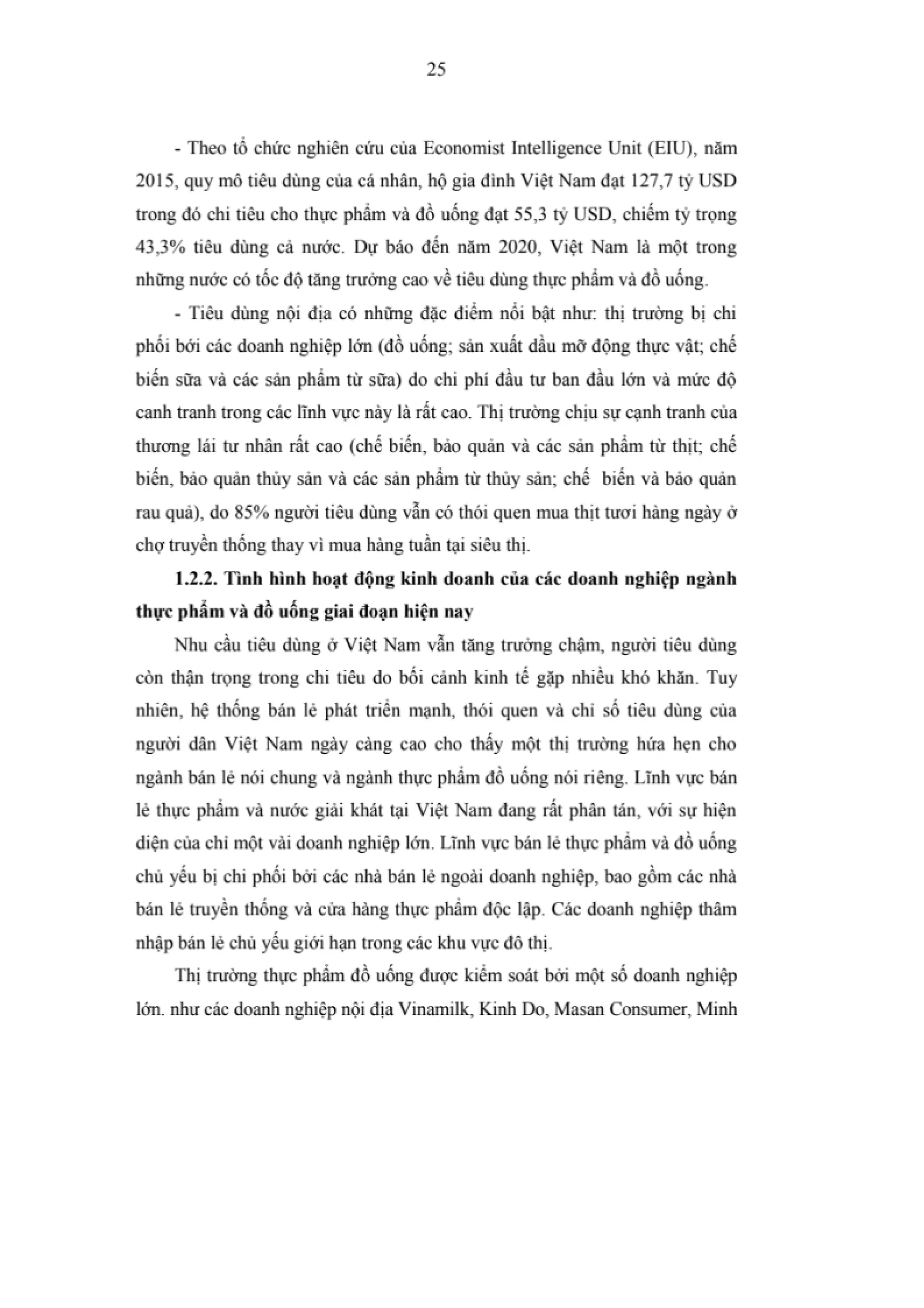 LUẬN VĂN THẠC SĨ: NGHIÊN CỨU CÁC NHÂN TỐ ẢNH HƯỞNG ĐẾN HIỆU QUẢ KINH DOANH CỦA CÁC DOANH NGHIỆP NGÀNH THỰC PHẨM VÀ ĐỒ UỐNG NIÊM YẾT TRÊN SÀN CHỨNG KHOÁN VIỆT NAM