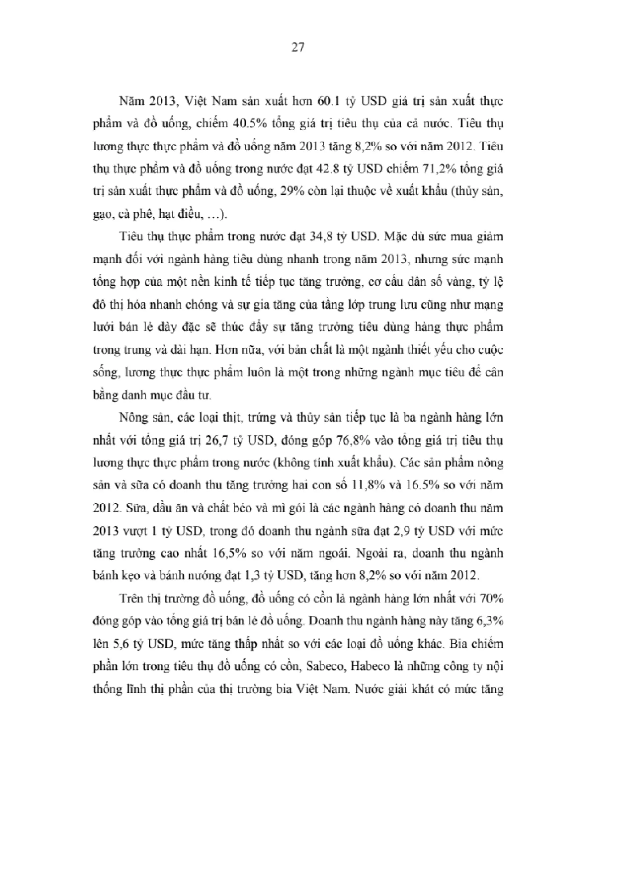 LUẬN VĂN THẠC SĨ: NGHIÊN CỨU CÁC NHÂN TỐ ẢNH HƯỞNG ĐẾN HIỆU QUẢ KINH DOANH CỦA CÁC DOANH NGHIỆP NGÀNH THỰC PHẨM VÀ ĐỒ UỐNG NIÊM YẾT TRÊN SÀN CHỨNG KHOÁN VIỆT NAM