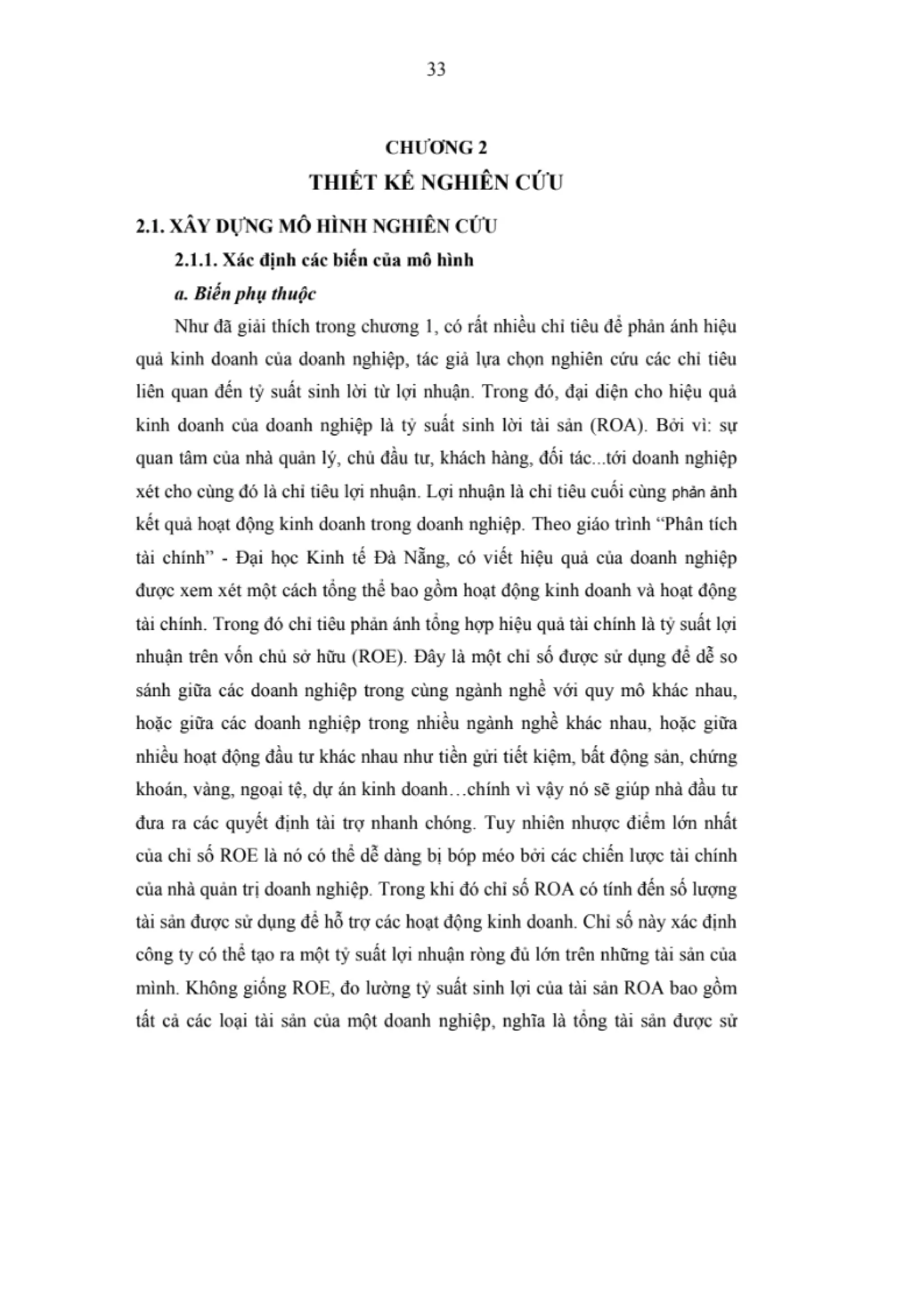 LUẬN VĂN THẠC SĨ: NGHIÊN CỨU CÁC NHÂN TỐ ẢNH HƯỞNG ĐẾN HIỆU QUẢ KINH DOANH CỦA CÁC DOANH NGHIỆP NGÀNH THỰC PHẨM VÀ ĐỒ UỐNG NIÊM YẾT TRÊN SÀN CHỨNG KHOÁN VIỆT NAM