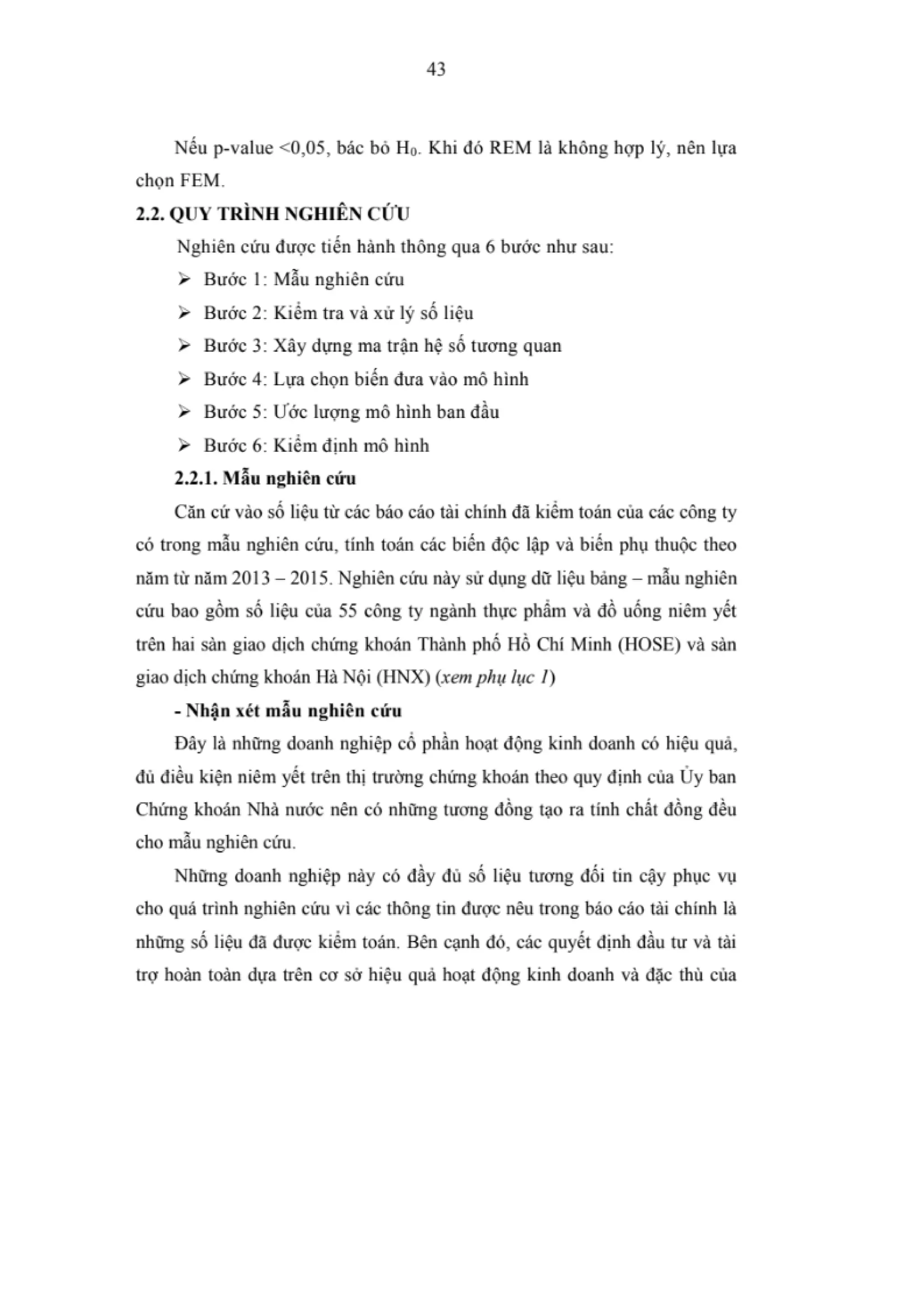 LUẬN VĂN THẠC SĨ: NGHIÊN CỨU CÁC NHÂN TỐ ẢNH HƯỞNG ĐẾN HIỆU QUẢ KINH DOANH CỦA CÁC DOANH NGHIỆP NGÀNH THỰC PHẨM VÀ ĐỒ UỐNG NIÊM YẾT TRÊN SÀN CHỨNG KHOÁN VIỆT NAM