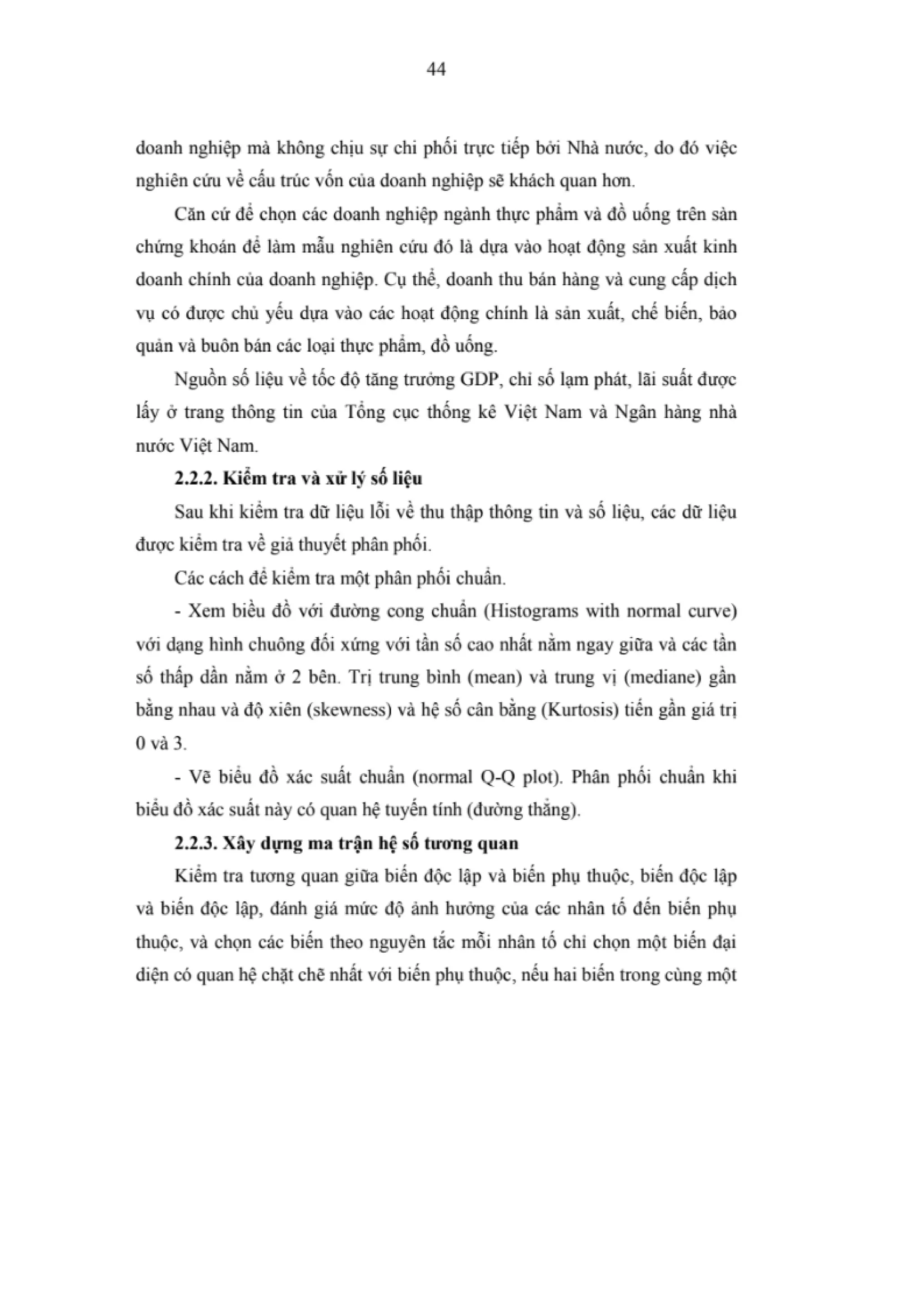 LUẬN VĂN THẠC SĨ: NGHIÊN CỨU CÁC NHÂN TỐ ẢNH HƯỞNG ĐẾN HIỆU QUẢ KINH DOANH CỦA CÁC DOANH NGHIỆP NGÀNH THỰC PHẨM VÀ ĐỒ UỐNG NIÊM YẾT TRÊN SÀN CHỨNG KHOÁN VIỆT NAM
