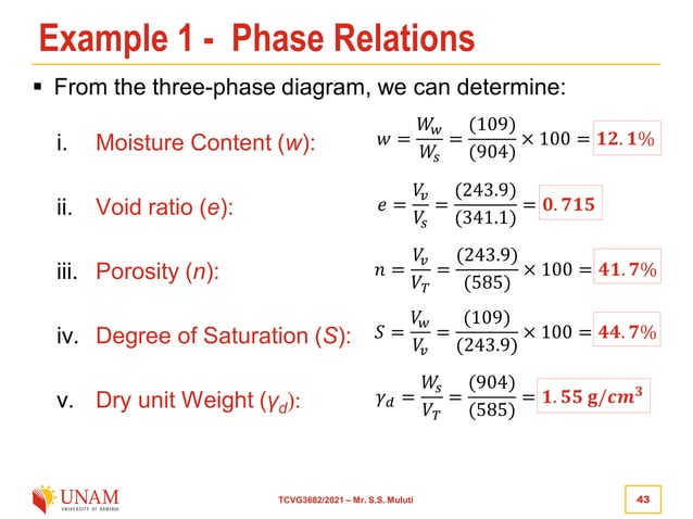 1.3 Soil Phase Relationships.pdf | Chemistry | Science