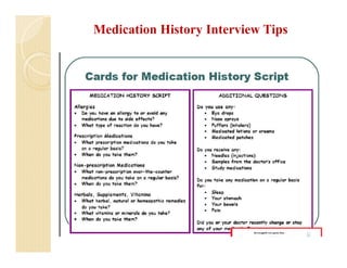 Example For Medication History Interview Form.pdf Patient Medication History | PDF