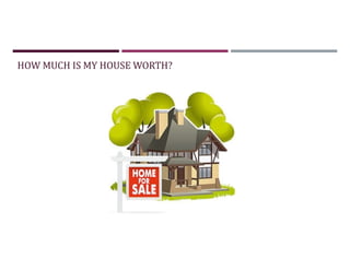 HOW MUCH IS MY HOUSE WORTH?
 