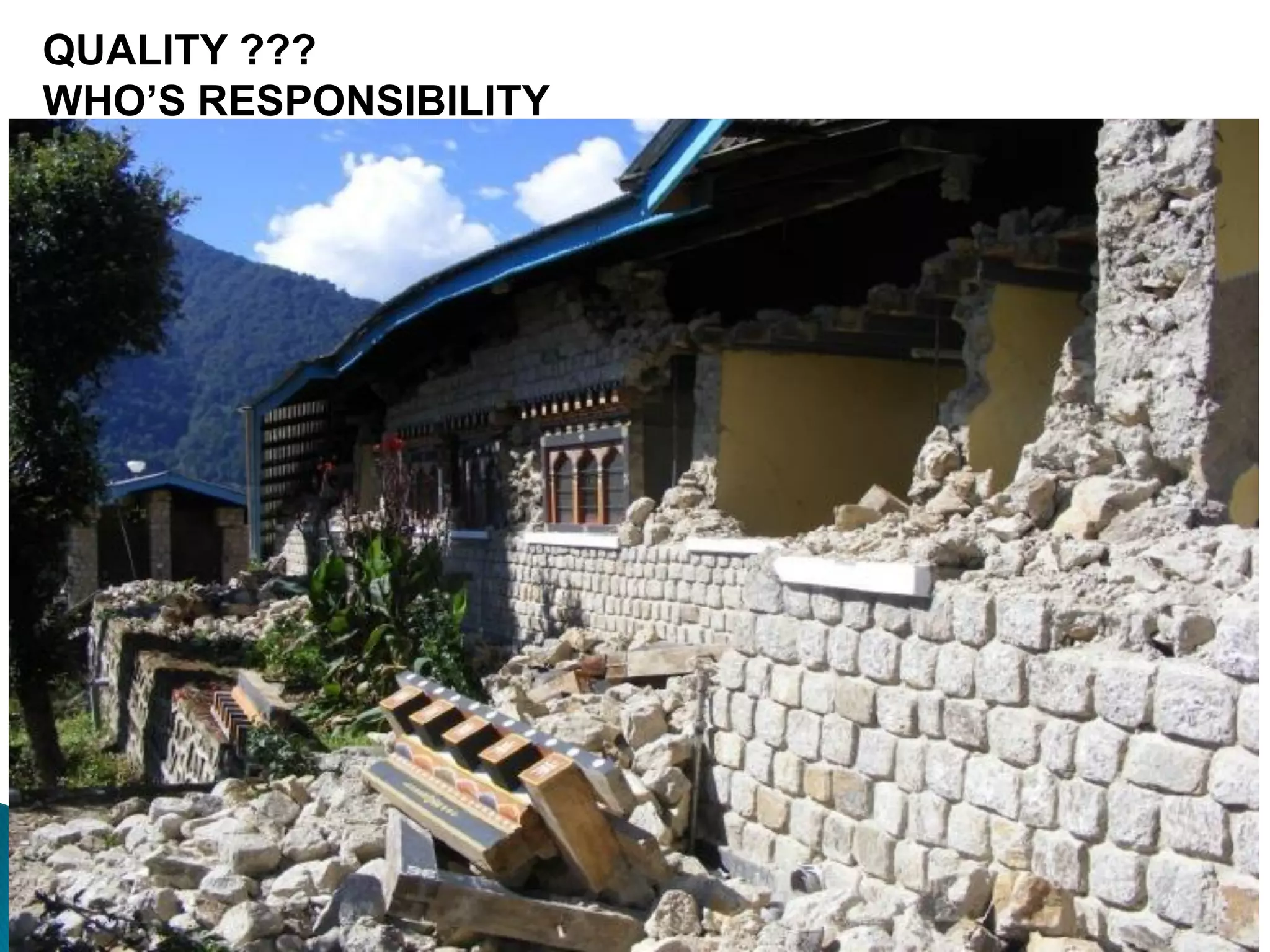 QUALITY ???
WHO’S RESPONSIBILITY
 