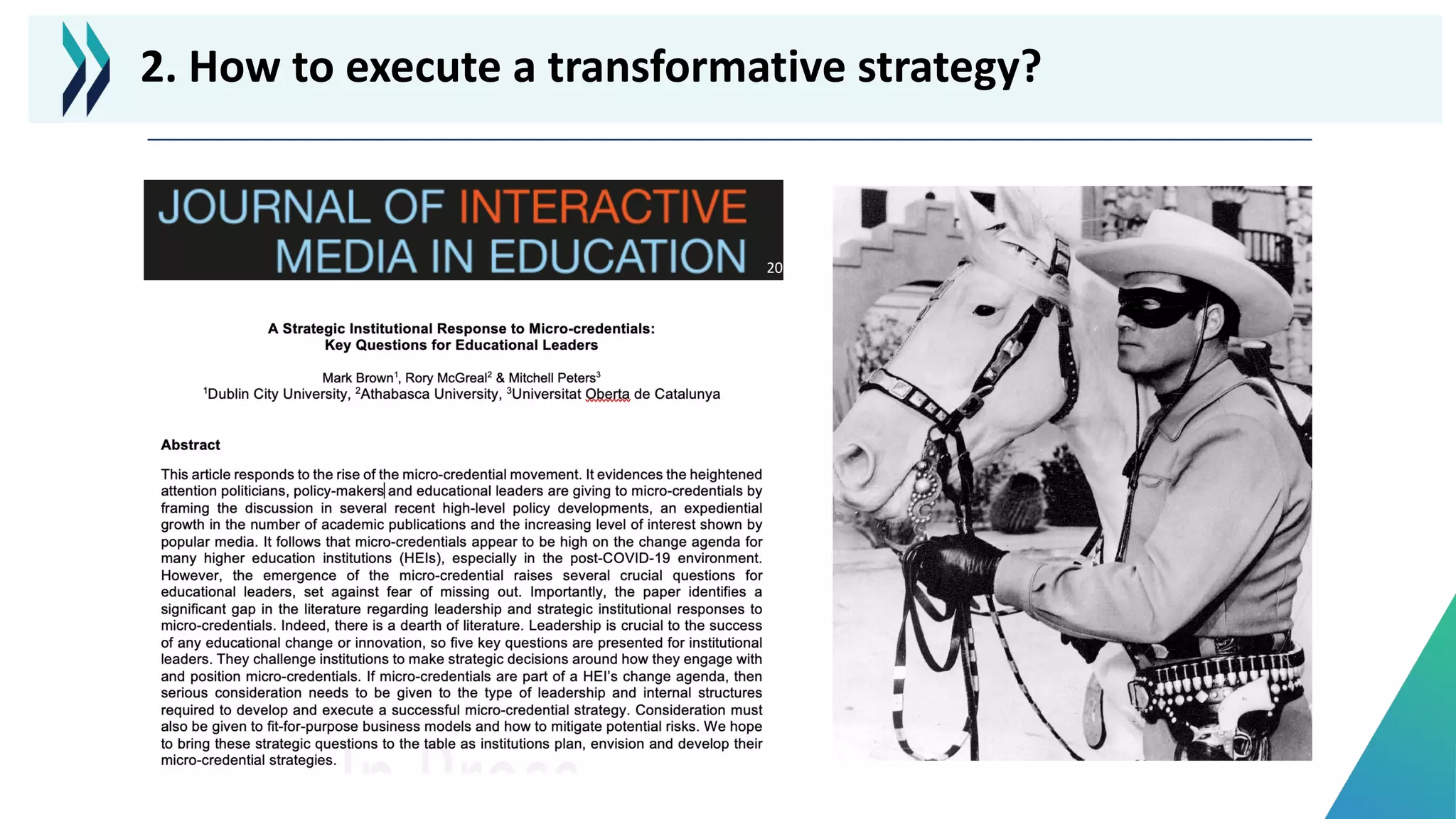 2023
2. How to execute a transformative strategy?
 