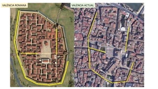 VALÈNCIA ROMANA VALÈNCIA ACTUAL
 