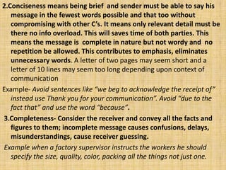 Concisel Message 1. intro, importance, purpose of communication, process, and 7c's.pptx