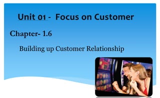 Chapter- 1.6
Building up Customer Relationship
 