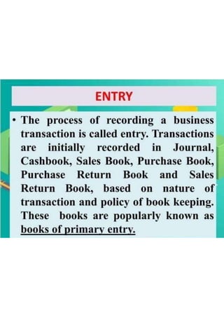 Basic Accounting Terms class 11