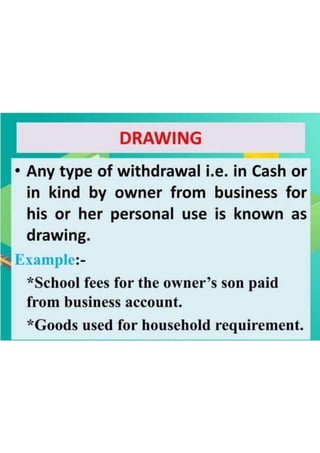 Basic Accounting Terms class 11