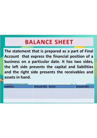 Basic Accounting Terms class 11