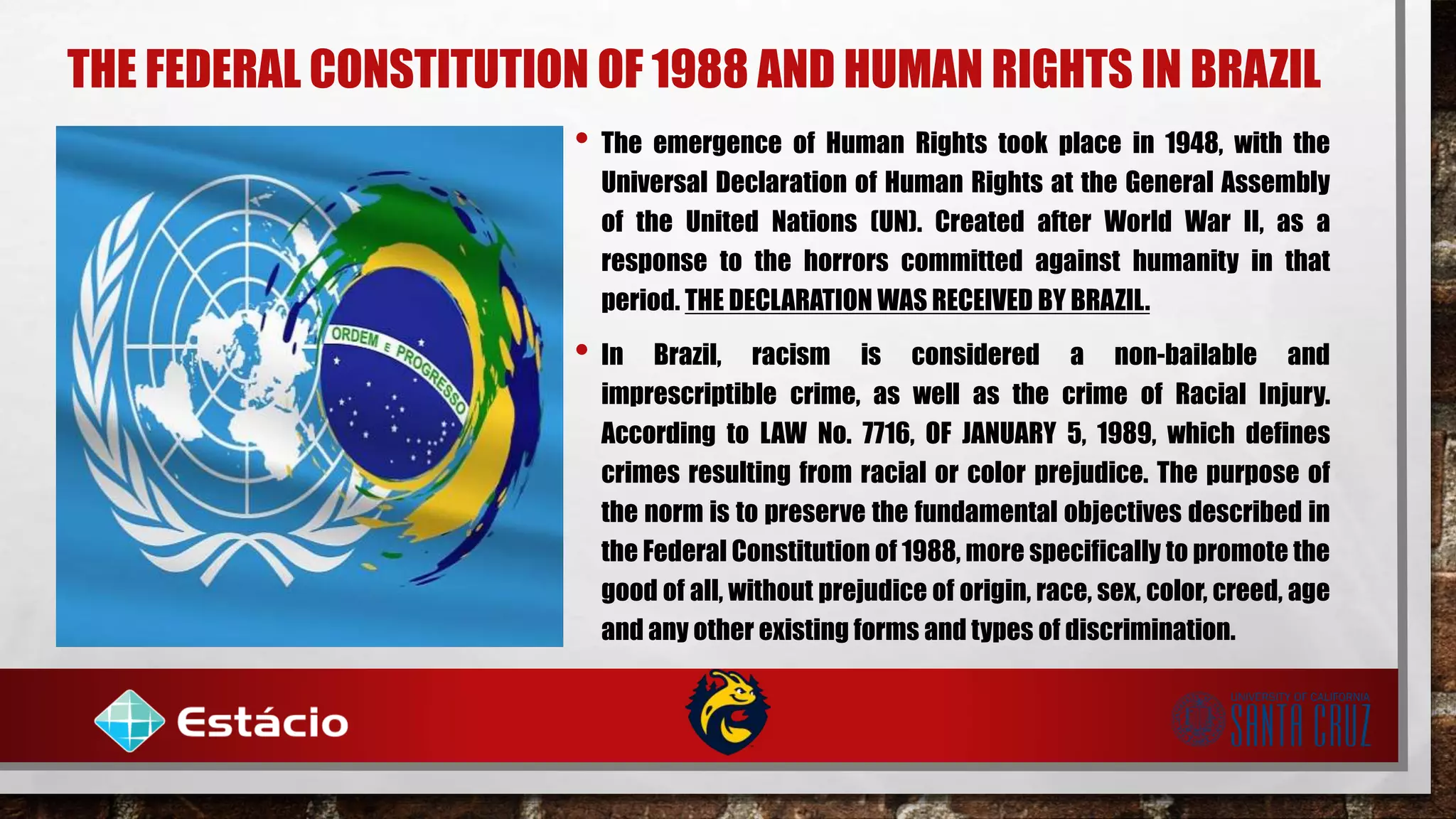 Imprescriptable In Human Rights Racial democracy, by Wagner Muniz - Copia.pptx