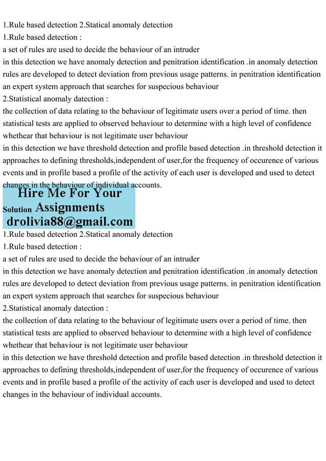 1 rule based detection 2 statical anomaly detection1 rule based de pdf