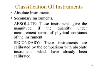 MR3491 SENSORS AND INSTRUMENTATION ( UNIT-I INTRODUCTION) | PPTX