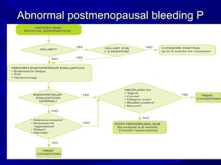 Abnormal postmenopausal bleeding P
Abnormal postmenopausal bleeding P
Bleeding
Bleeding
 