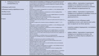 1. Ευθύγραμμη κίνηση και
αναπαραστάσεις της.
-Ευθύγραμμη ομαλή κίνηση
-Ευθύγραμμη ομαλά μεταβαλλόμενη κίνηση
-Ελεύθερη πτώση
-Κατακόρυφη βολή
(4 ώρες)
• επιλέγουν άξονα για να περιγράφουν τις ευθύγραμμες κινήσεις και απλοποιούν την έννοια
του διανύσματος και επαναπροσδιορίζουν τα μεγέθη (θέση, μετατόπιση, μέση ταχύτητα,
στιγμιαία ταχύτητα, μέση επιτάχυνση και στιγμιαία επιτάχυνση) ως τετμημένες στον άξονα
• ορίζουν την ευθύγραμμη ομαλή κίνηση
• καθορίζουν τη θέση ενός υλικού σημείου που εκτελεί ευθ. ομαλή κίνηση από τη σχέση
x=x0+vΔt
• κατασκευάζουν τις γραφικές αναπαραστάσεις των μεγεθών x,v, a στην ευθύγραμμη ομαλή
κίνηση σε συνάρτηση με το χρόνο
• δρουν στις παραπάνω αναπαραστάσεις υπολογίζοντας την κλίση στο γράφημα θέσης-
χρόνου και στο γράφημα ταχύτητας-χρόνου
• δρουν στην αναπαράσταση ταχύτητας χρόνου και από το εμβαδόν βρίσκουν τη μετατόπιση
• ορίζουν την ευθύγραμμη ομαλά μεταβαλλόμενη κίνηση
• καθορίζουν την ταχύτητα ενός υλικού σημείου που εκτελεί ευθύγραμμη ομαλά
μεταβαλλόμενη κίνηση από τη σχέση v=v0+aΔt
• καθορίζουν τη θέση ενός υλικού σημείου που εκτελεί ευθ. ομαλή κίνηση από τη σχέση x=x0+
v0 Δt+1/2aΔt2
• απαλείφουν τον χρόνο από τις εξισώσεις κίνησης και εφαρμόζουν τη σχέση 𝑣2 = 𝑣0
2
+
2𝑎𝛥𝑥
• κατασκευάζουν τις γραφικές αναπαραστάσεις των μεγεθών x, v, a στην ευθύγραμμη ομαλά
μεταβαλλόμενη κίνηση σε συνάρτηση με το χρόνο
• δρουν στις παραπάνω αναπαραστάσεις υπολογίζοντας την κλίση στο γράφημα θέσης-
χρόνου και στο γράφημα ταχύτητας-χρόνου
• δρουν στην αναπαράσταση ταχύτητας χρόνου και από το εμβαδόν βρίσκουν τη μετατόπιση
• αναγνωρίζουν ότι η επιτάχυνση λόγω της βαρύτητας είναι περίπου (g=9,8 m/s2) κοντά στην
επιφάνεια της Γης και είναι η ίδια για όλα αντικείμενα στον ίδιο τόπο, όταν η επίδραση του
αέρα είναι αμελητέα
• ορίζουν και περιγράφουν την ελεύθερη πτώση και την κατακόρυφη βολή
• αναγνωρίζουν ότι η ελεύθερη πτώση και η κατακόρυφη βολή γίνεται με την επίδραση μόνο
του βάρους.
• σχεδιάζουν μια διερεύνηση για τη μελέτη της ελεύθερης πτώσης
• καθορίζουν την ταχύτητα ενός υλικού σημείου που εκτελεί ελεύθερη πτώση και την
κατακόρυφη βολή από τη σχέση v=v0+gΔt
• καθορίζουν τη θέση ενός υλικού σημείου που εκτελεί ελεύθερη πτώση και κατακόρυφη
βολή από τη σχέση y=y0+ v0 Δt+1/2gΔt2
• κατασκευάζουν τις γραφικές αναπαραστάσεις των μεγεθών x, v στην ελεύθερη πτώση και
την κατακόρυφη βολή κίνηση σε συνάρτηση με το χρόνο
• δρουν στις παραπάνω αναπαραστάσεις υπολογίζοντας την κλίση στο γράφημα θέσης-
χρόνου και στο γράφημα ταχύτητας-χρόνου
• δρουν στην αναπαράσταση ταχύτητας χρόνου και από το εμβαδόν βρίσκουν τη μετατόπιση
• επιλύουν προβλήματα κινήσεων (μέχρι δύο υλικά σημεία) αξιοποιώντας λεκτικές
αναπαραστάσεις, αναπαραστάσεις πινάκων, γραφικές, διαγραμματικές και αλγεβρικές
αναπαραστάσεις με έμφαση στην μεταφορά γνώσης από τη μια αναπαράσταση στην άλλη
• γράφουν εκθέσεις - παρατηρήσεις ή εργαστηριακές
αναφορές για την ιχνηλάτηση της κίνησης ενός
αμαξιδίου ή ενός παιδικού αυτοκινήτου με μπαταρίες
και τον καθορισμό των χαρακτηριστικών της.
• γράφουν εκθέσεις - παρατηρήσεις ή εργαστηριακές
αναφορές για την ιχνηλάτηση της ελεύθερης πτώσης και
της κατακόρυφης βολής και καθορίζουν τα
χαρακτηριστικά τους
• αναγνωρίζουν ότι στην ευθύγραμμη ομαλά
μεταβαλλόμενη κίνηση η μέση ταχύτητα είναι ο μέσος
όρος της αρχικής και της τελικής ταχύτητας
• συσχετίζουν γραφικές, διαγραμματικές , και αλγεβρικές
αναπαραστάσεις
• γράφουν εκθέσεις - παρατηρήσεις ή εργαστηριακές
αναφορές για την ιχνηλάτηση της κίνησης ενός
σφαιριδίου σε μεταλλικό οδηγό και καθορίζουν τα
χαρακτηριστικά της
 