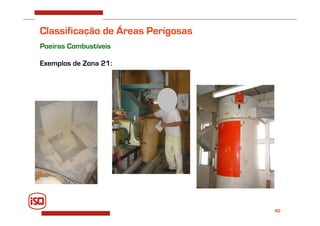 40
Exemplos de Zona 21:
Classificação de Áreas Perigosas
Poeiras Combustíveis
 