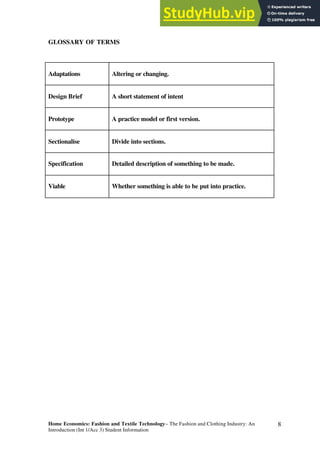 1. Intro To Fashion And Clothing Industry | PDF