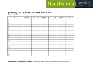 1. Intro To Fashion And Clothing Industry | PDF