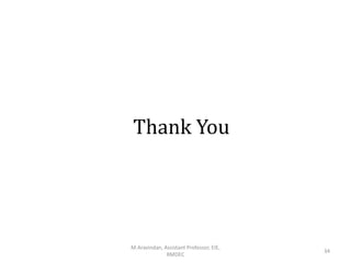 Thank You
M.Aravindan, Assistant Professor, EIE,
RMDEC
34
 