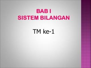 TM ke-1
 
