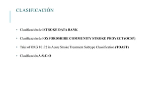 Ocsp Classification 1. AVE isquemico.ppt