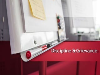 Discipline &Grievance
 